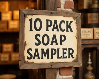 Mini Soap Samples Pack of 10, Handmade Soap Gift Set, Travel Size Bar Soap, Homemade Guest Soaps, Scent Sampler Pack, 4oz Total
