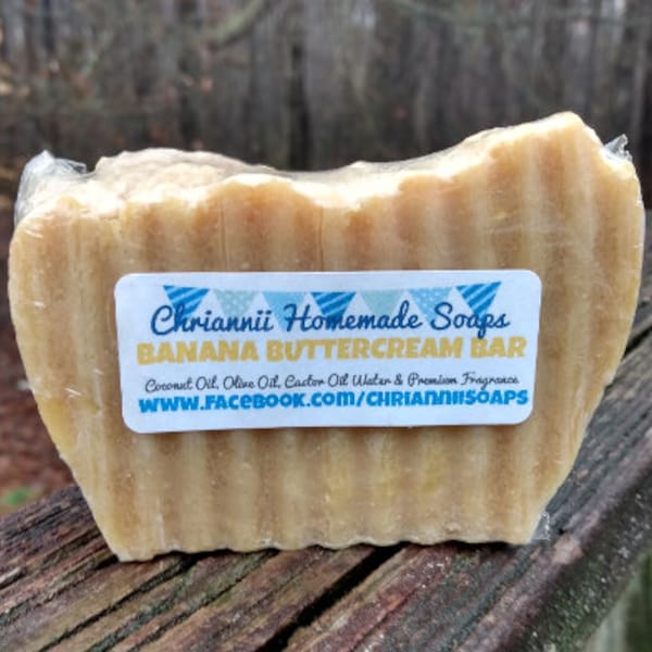 BANANA BUTTERCREAM Premium Homemade Soap Bar