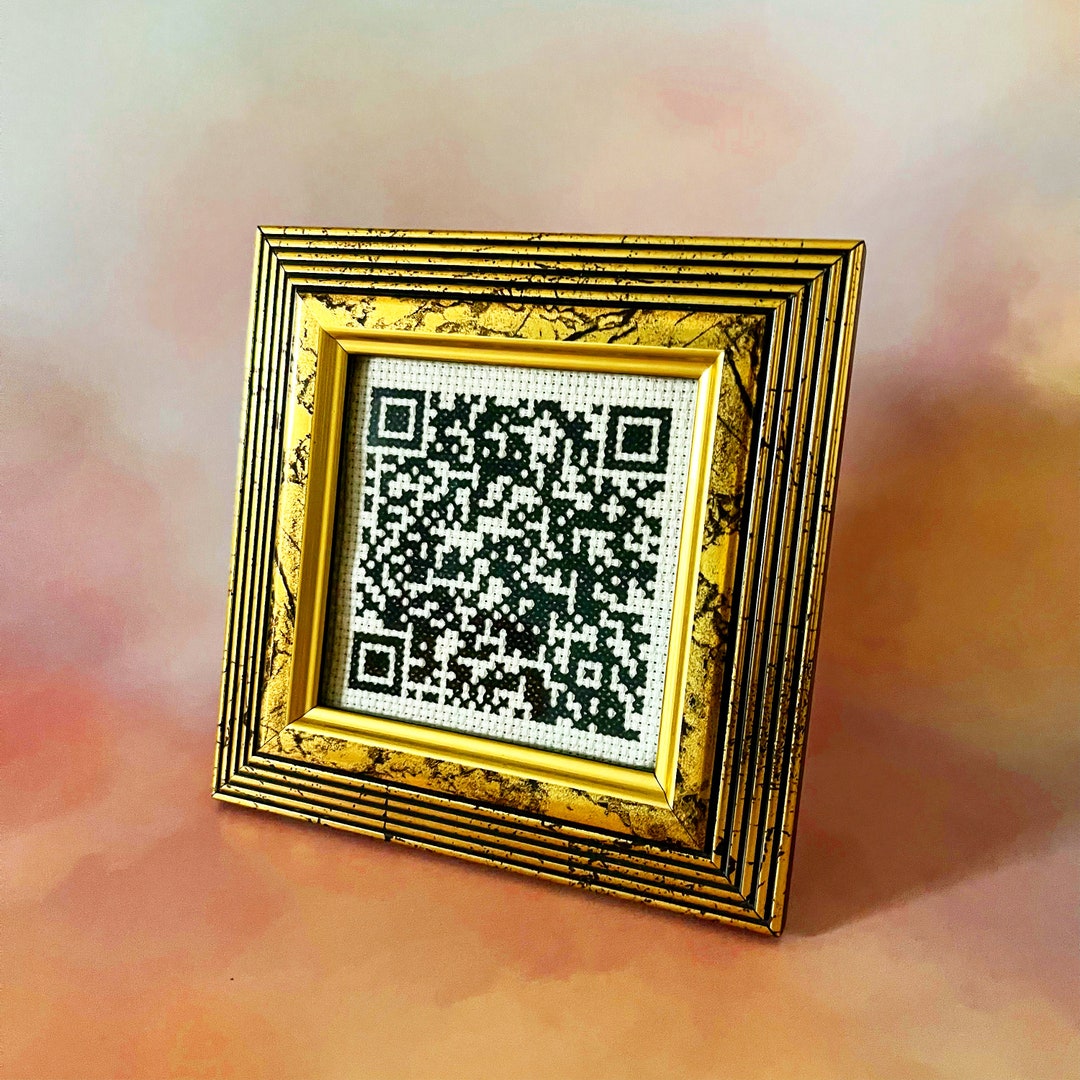Custom QR Code Cross Stitch Custom Cross Stitch Custom QR Etsy
