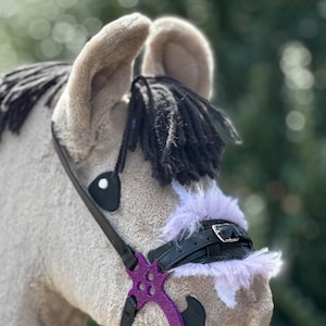 Bridle hobbyhorse | Hobby horsing bridle - Purple Hackamore