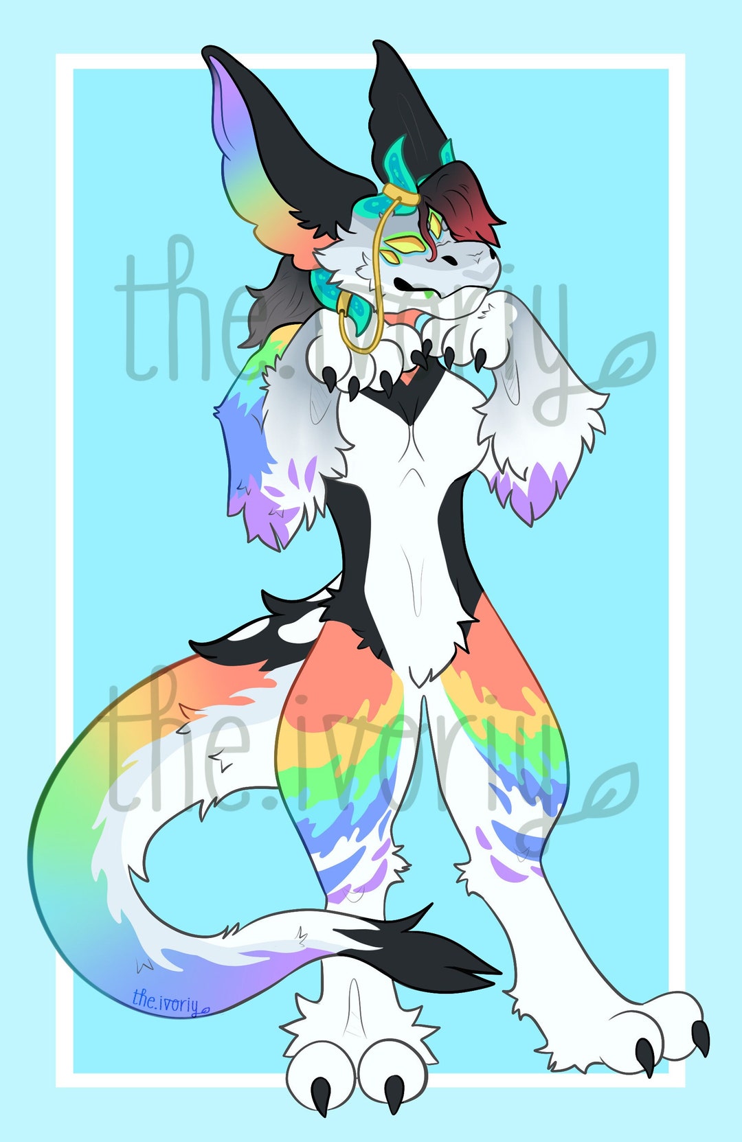 Fursona Full Body Commission | Character Commission | Furry Commission ...