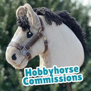 Hobbyhorse Commissions || Realistic Stick Horse | Cute Custom Hobby Horse | Custom KHT Stick Horse