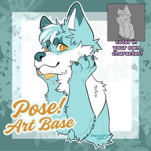 Furry Art Base | Create Your Own Furry Character | YCH | Pose!
