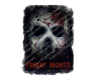 Jason Voorhees Friday Nights | PNG | Sublimation | Screen Printing | Shirts