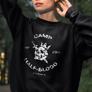  Brisco Brands Camp Half Blood Greek Mythology Crewneck T Shirts  Boy Girl Black : Clothing, Shoes & Jewelry