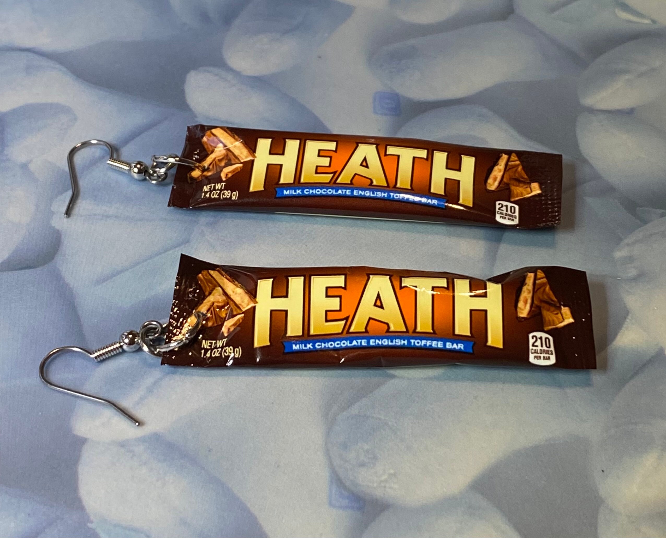 Heath candy bar mini brand large earrings Etsy
