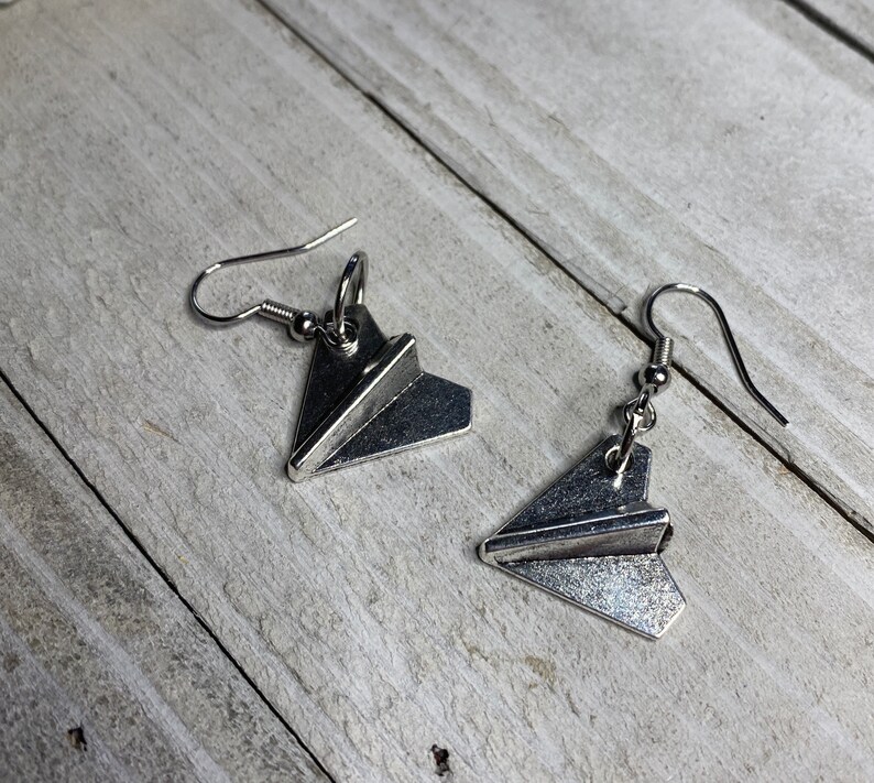 Paper Airplane earrings