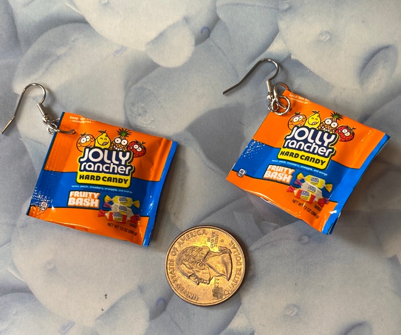 Jolly Ranchers Hard Candy Bag Earrings Etsy