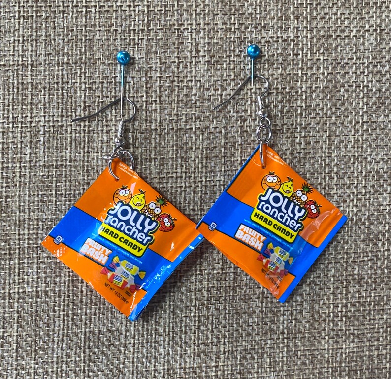 Jolly Ranchers Hard Candy Bag Earrings Etsy