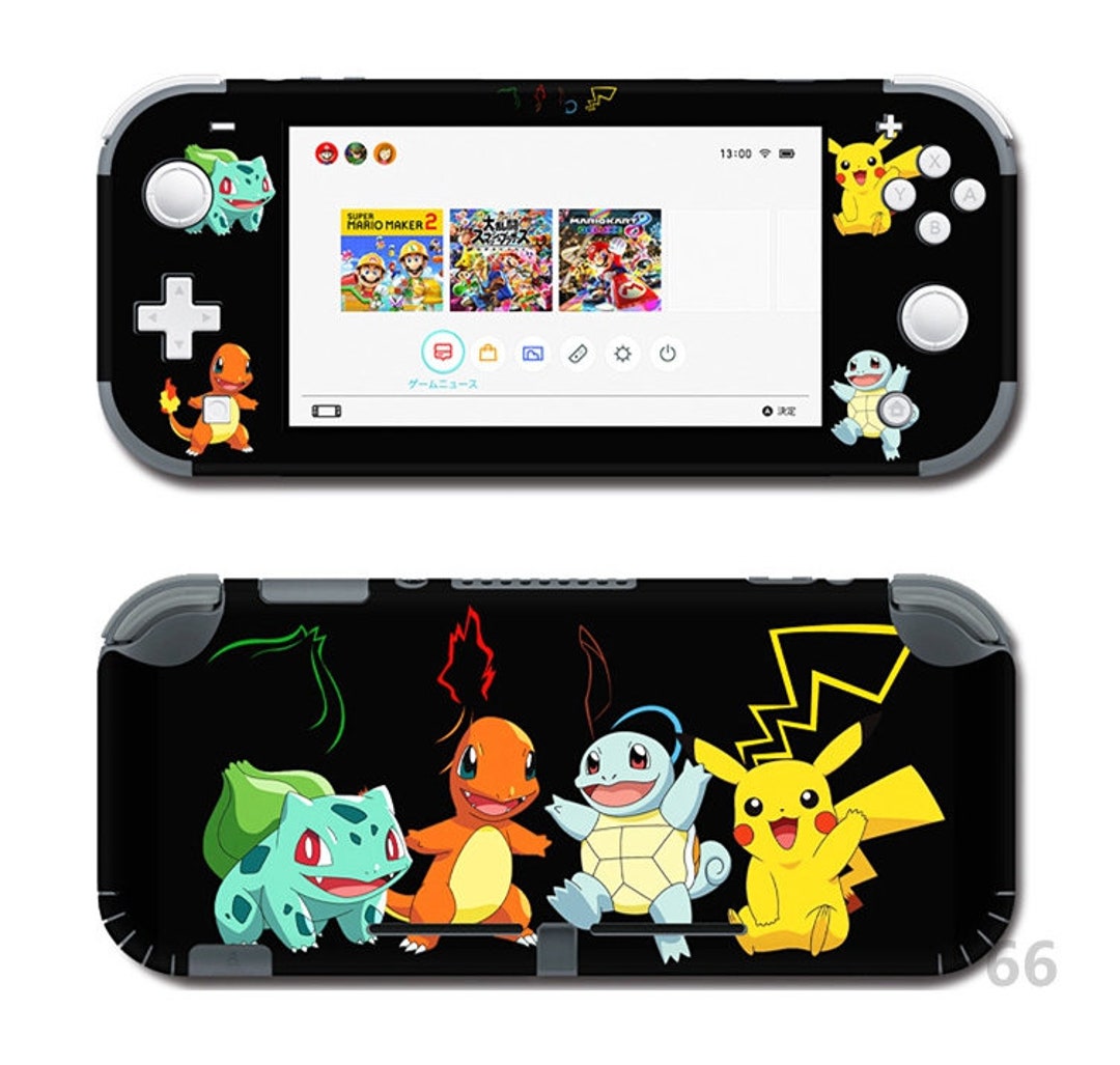 New Pokemon Pikachu Nintendo Switch Lite Yellow Skin Sticker Decal