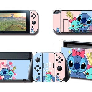 Stitch Nintendo Switch-skin Black Switch OLED-stickers Full Wrap Skin voor Switch-sticker Nintendo Switch-sticker Nintendo Switch Oled-skins