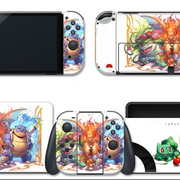 Pokemon Nintendo Switch /OLED Skin Switch Lite Stickers Full Wrap Skin for Switch Sticker Nintendo Switch Oled Decal Switch Lite Skin