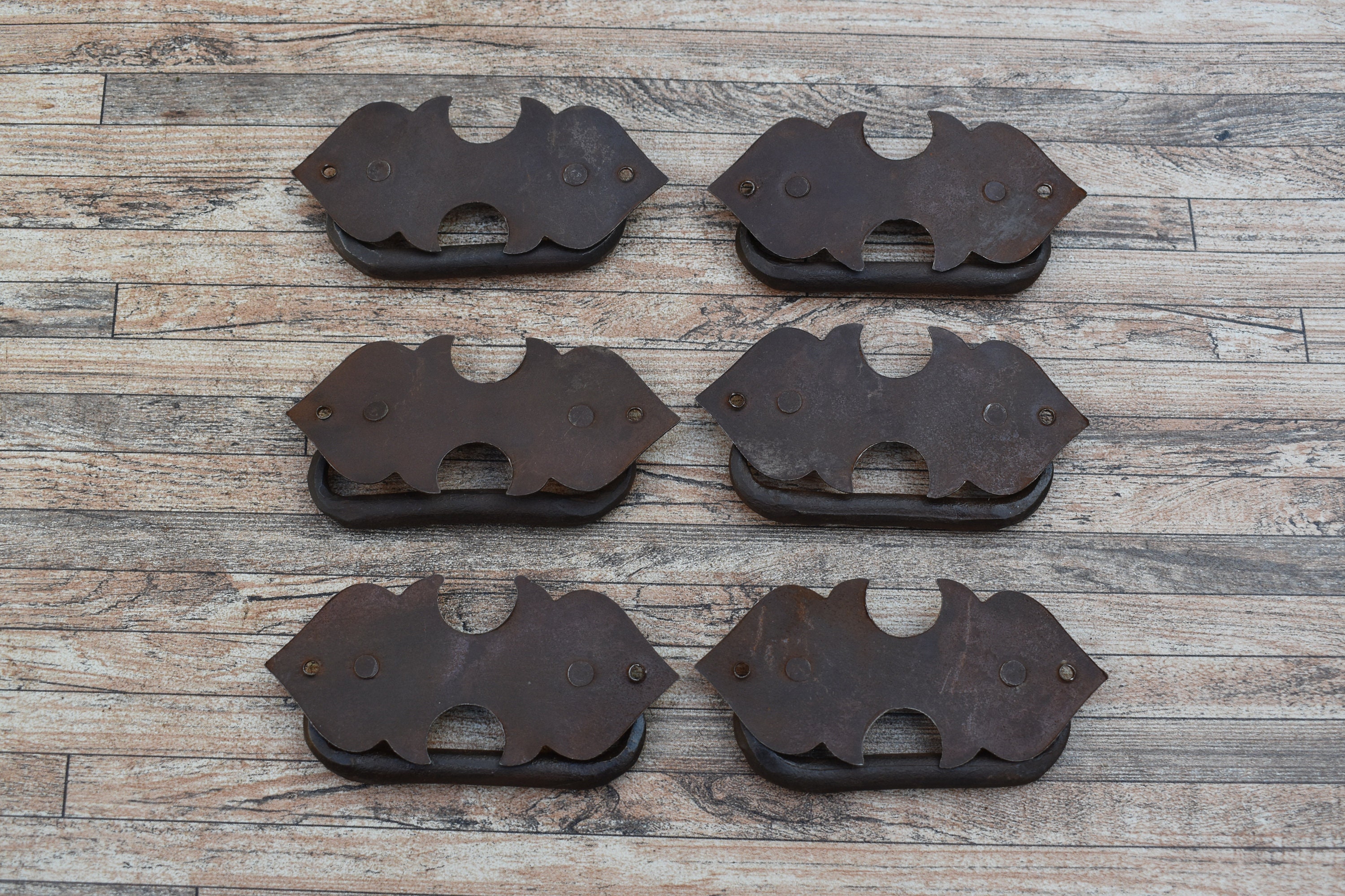 Set 3 Maniglie Vintage In Ferro Per Cassetti E Armadi – Pomelli Ad Anello In Stile Retrò, Finitura Bronzo Antico, Foro Singolo
