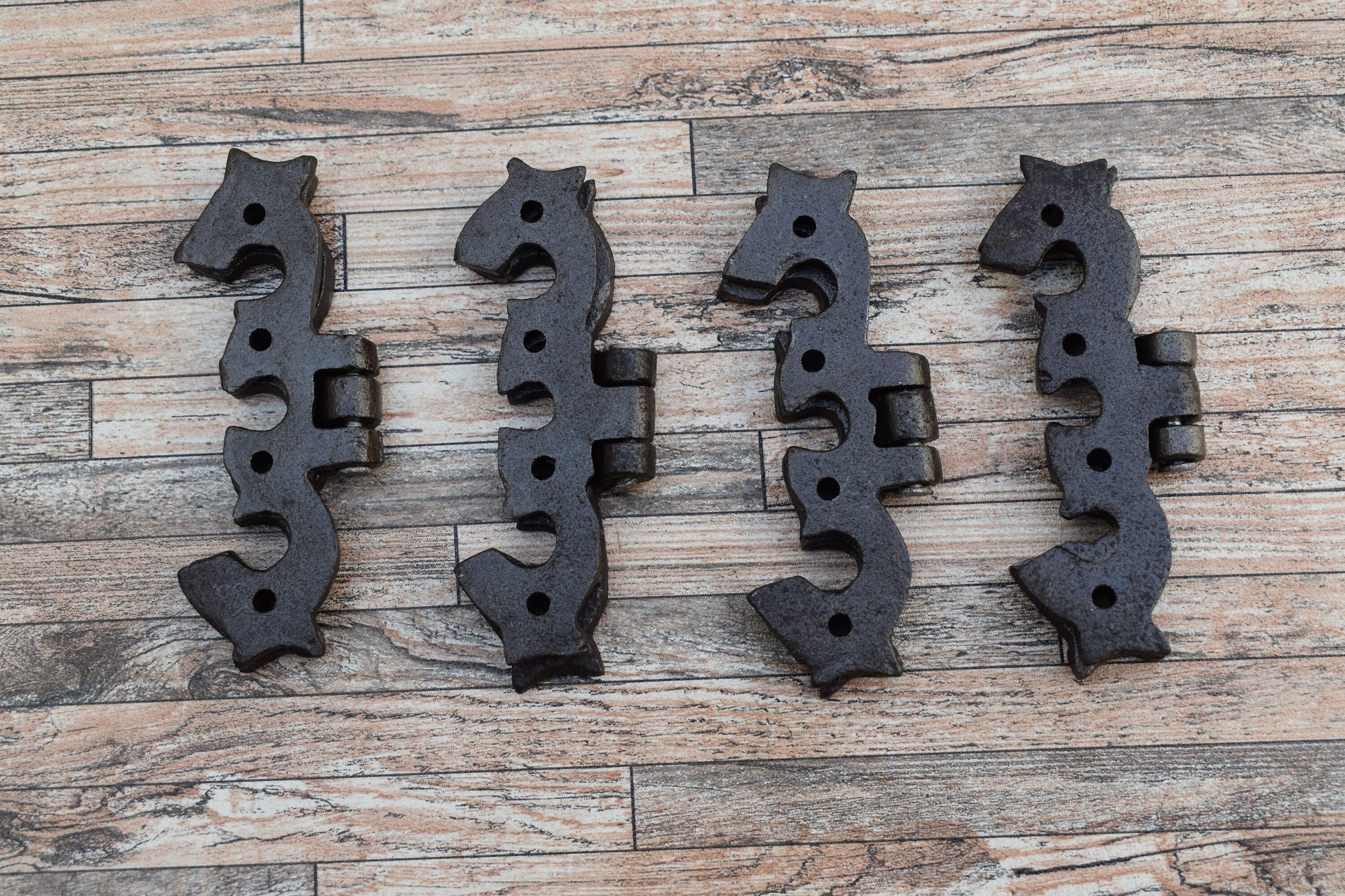 4pcs Vtg Cast Iron Gate Hinges Door Hinges Farm Barn Hinges Hardware ...