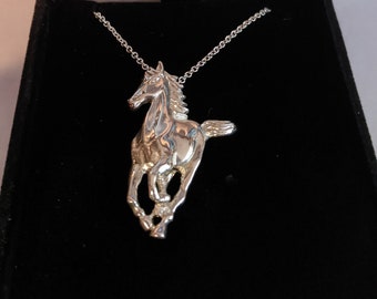 Sterling Silver Horse pendant necklace