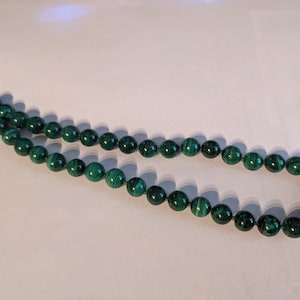 Malachite bead necklace