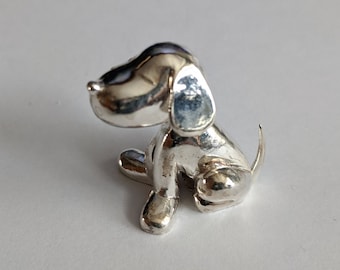 Statuetta in argento sterling raffigurante il cane Snoopy