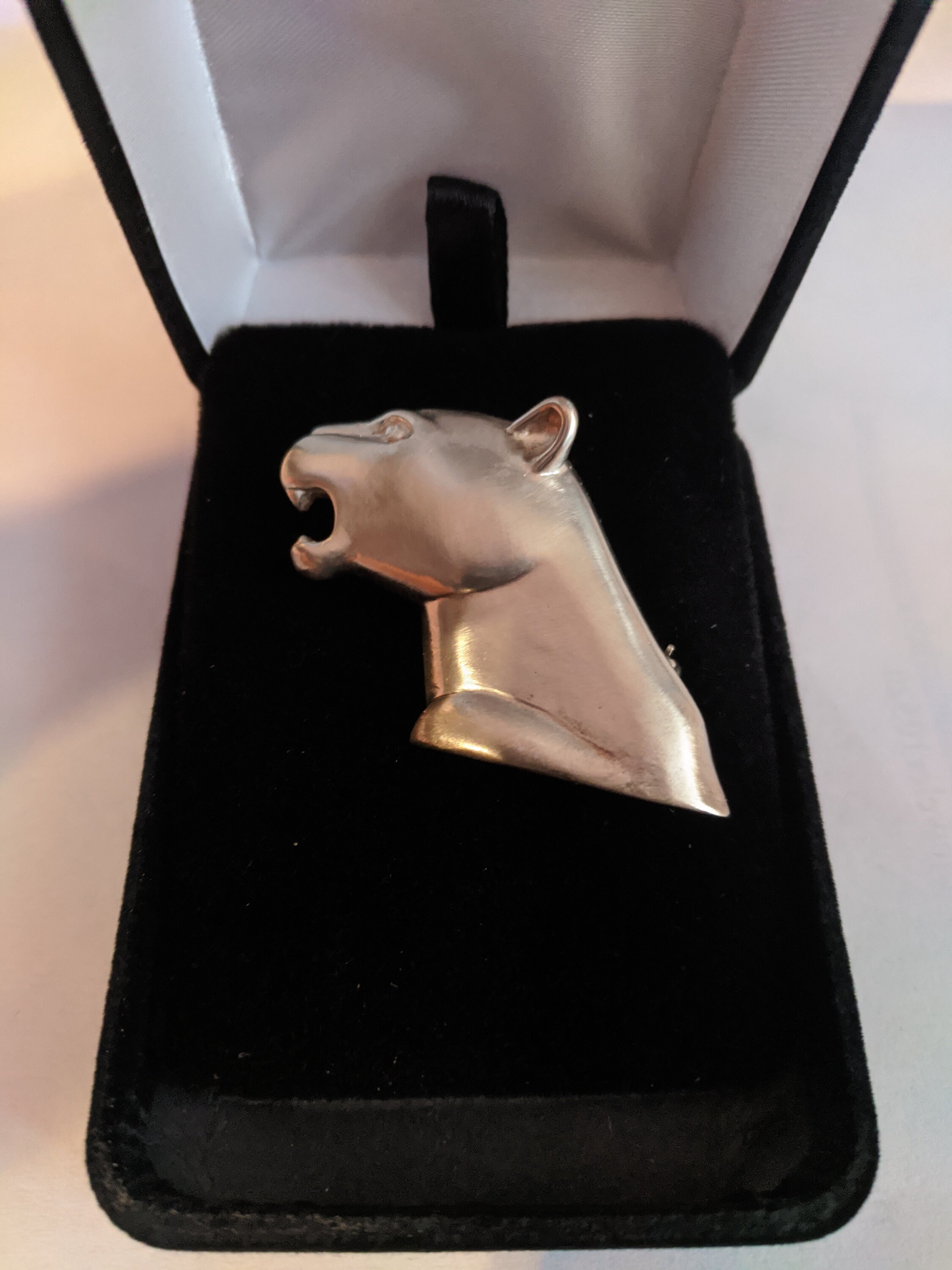 Sterling zilveren panter pin