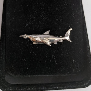 Shark Pendant in Sterling Silver