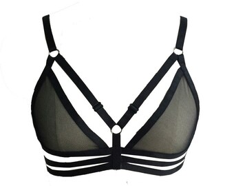 ADRAMATA Sexy Lingerie For Women Cage Bra Harness Cupless