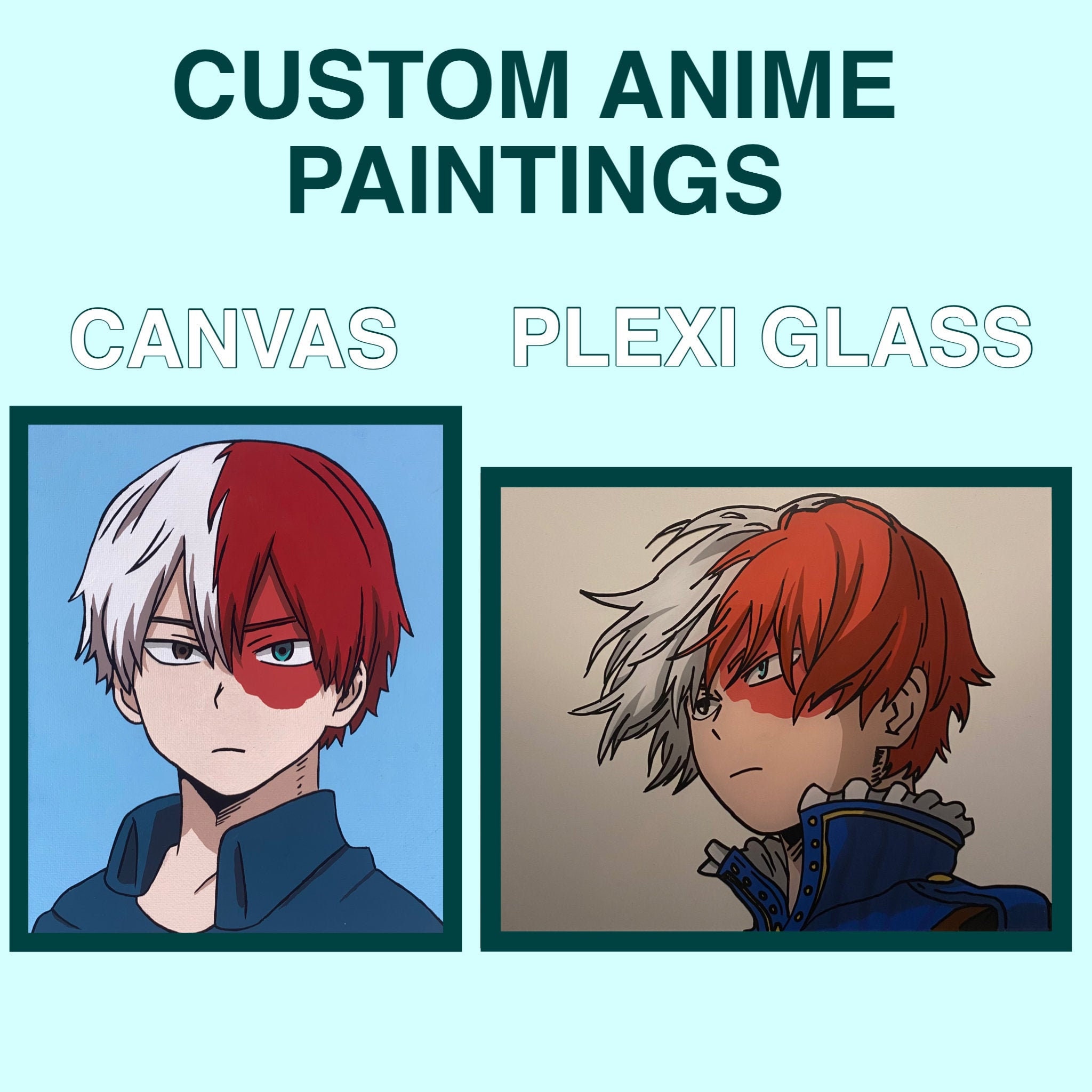 Custom Anime Glass/Canvas Painting | Etsy