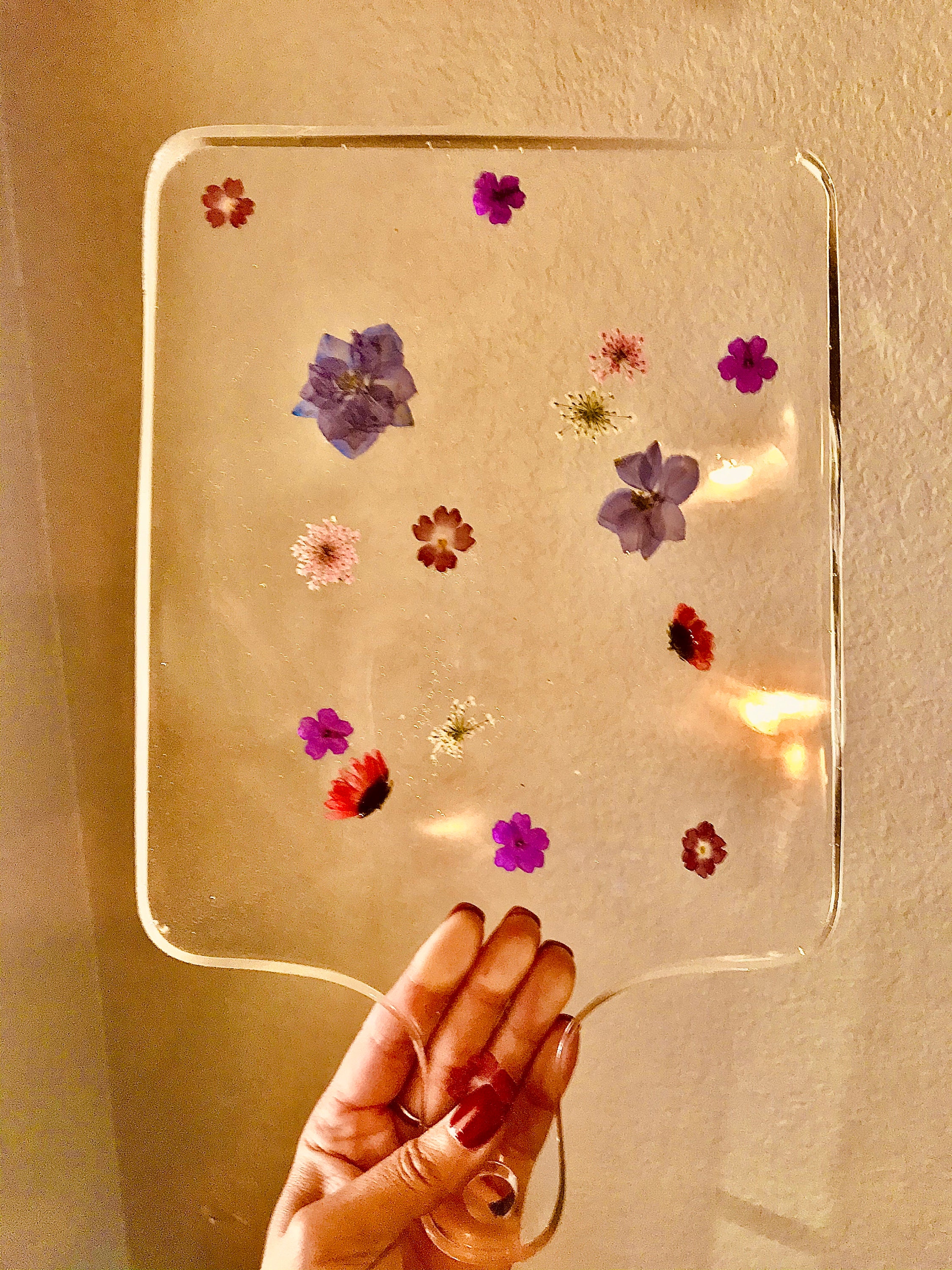 Epoxy Resin and Pressed Wildflower Serving Tray Etsy Hong Kong
