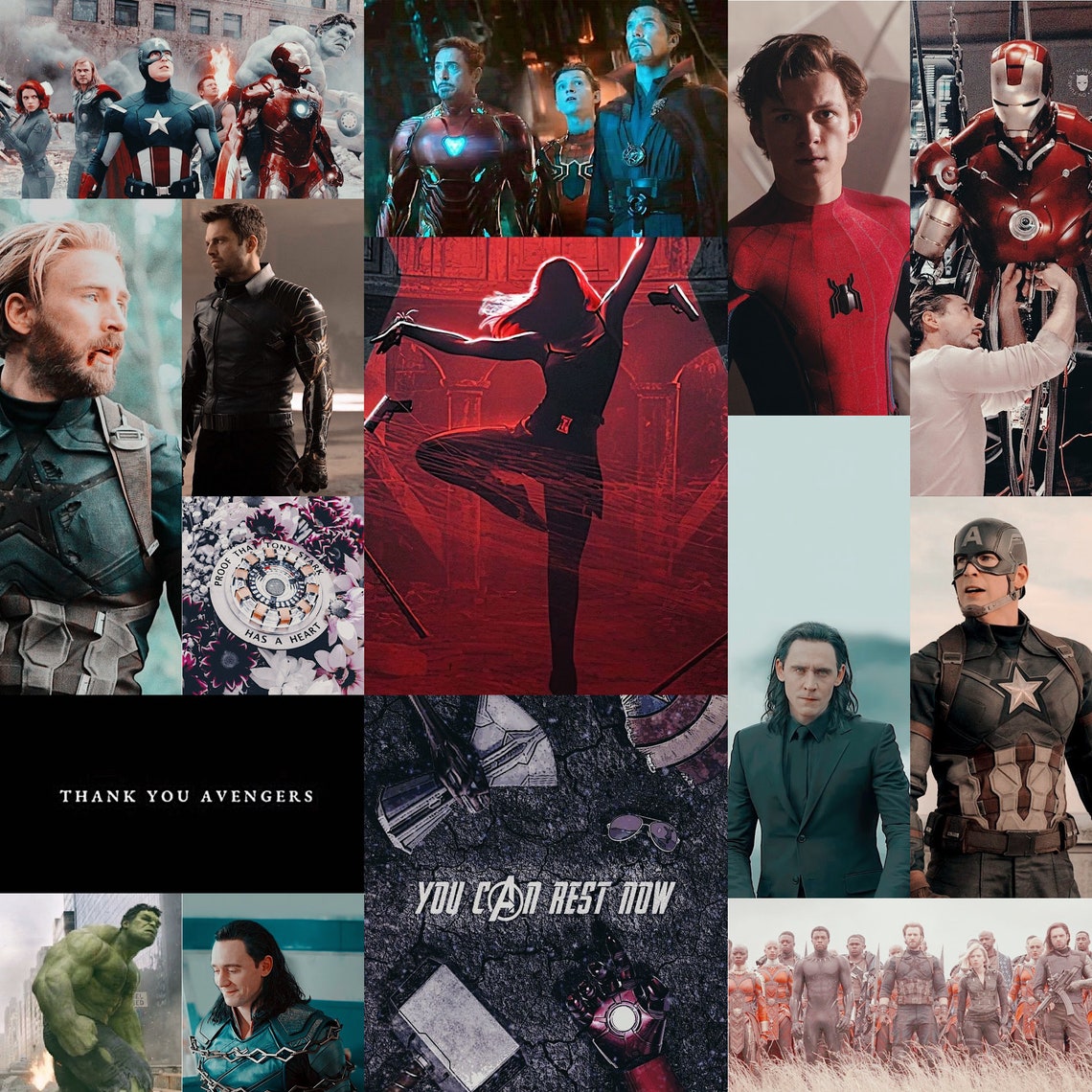 Marvel Aesthetic Photowall large collection Digital Download Etsy