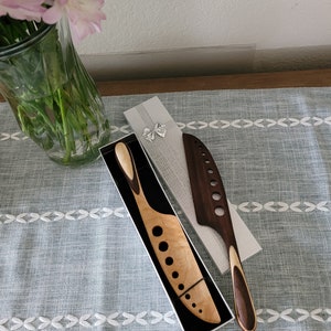 Made in USA/Kräuterbeseitigung/ handgemachtes Küchen Utensilo/ 23Lx4,5Bx0,6 cm/ einzigartiger Holzgriff/ Geschenkbox in Gold, Silber oder schwarz