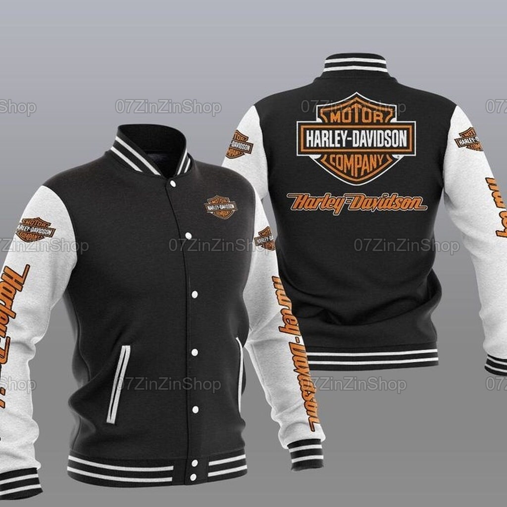 Harley Davidson Baseball Jackets Jeackets For Bikers Etsy