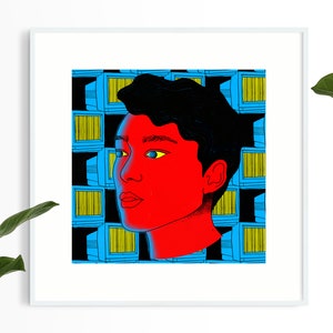 Giclée art print &quot;Computers rule the world&quot; | Illustration | 30 x 30cm square