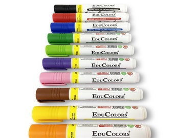 Colored Refillable Whiteboard Marker for Acrylic Planner - Dry erase board Marker Refill İnk