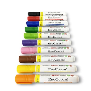 Colored Refillable Whiteboard Marker for Acrylic Planner - Dry erase board Marker Refill İnk