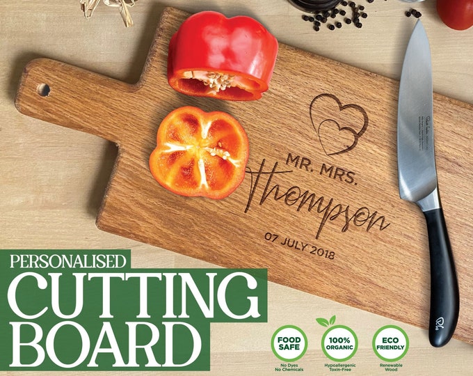 Personalized Cutting Boards, Gifts for Couple, Anniversary Gifts, Wedding and Housewarming Gift for her gifts for him