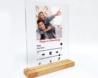 Eco Shipping Custom Acrylic Song Plaque Couples Gift , a very special song for your special occasions gifts for her gifts for him