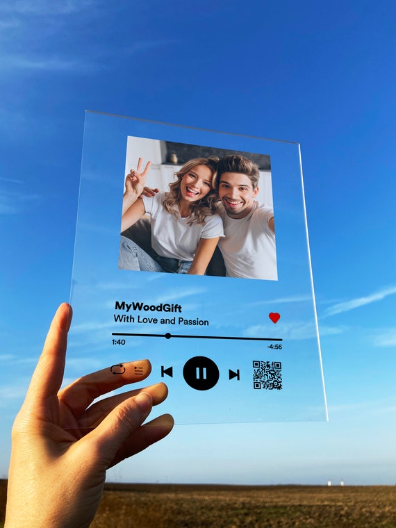 Custom Acrylic Song Plaque Couples Gift a Very Special Song Etsy