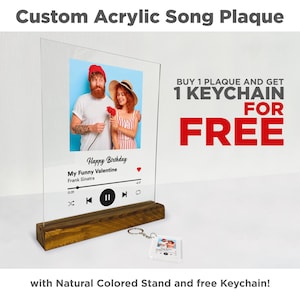 Personalized Acrylic Song Plaque: Custom Album Art Photo Frame
