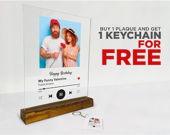 Personalized Acrylic Song Plaque: Custom Album Art Photo Frame