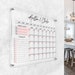 Acrylic Wall Calendar, 4,7 mm Personalized Monthly Wall Mounted Calendar, Family Planner Home, Office, School, Task Organizer, Note Board 