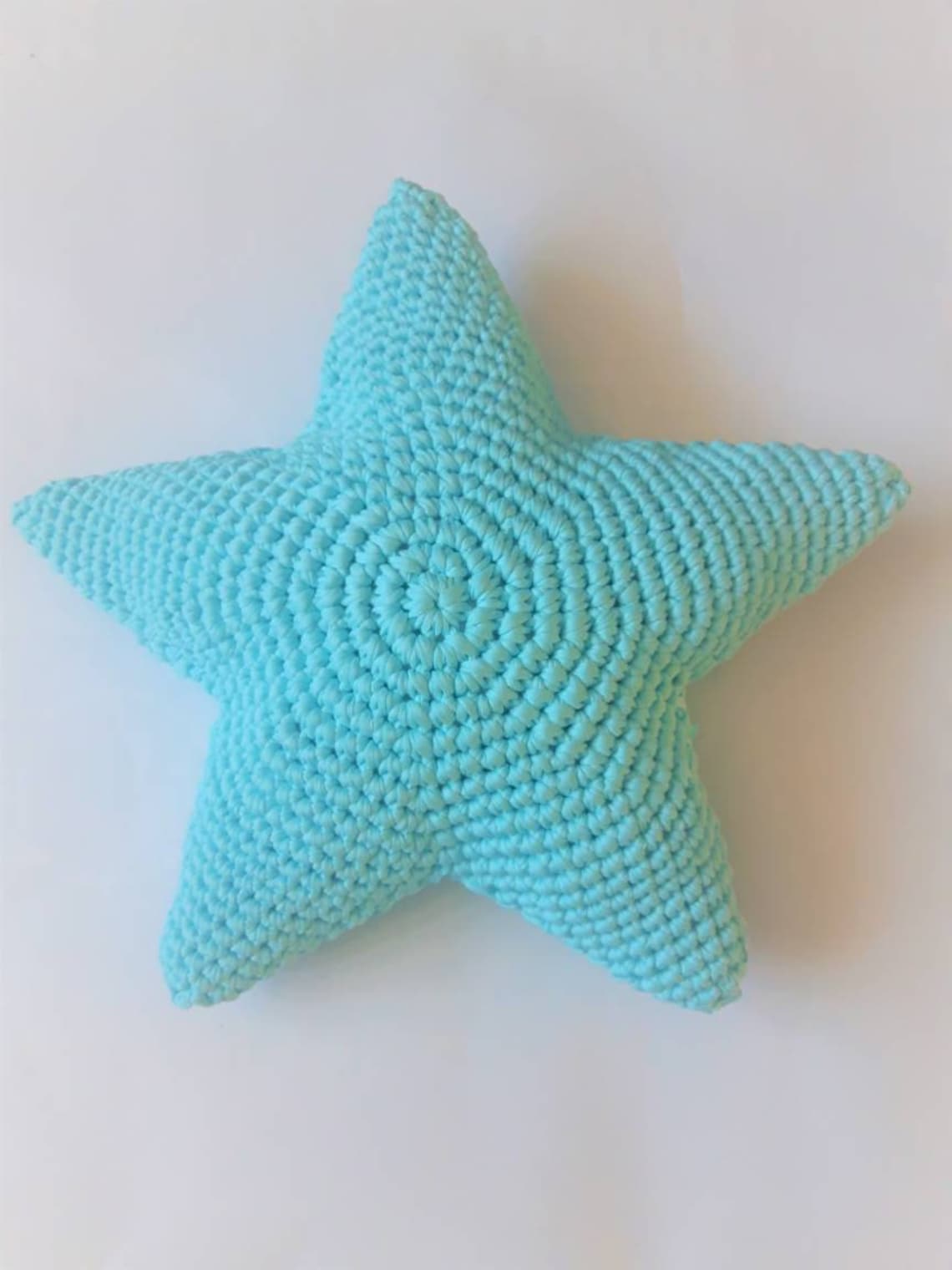 Crochet Star shaped Pillow made of Knitted Yarn Star Cushion | Etsy