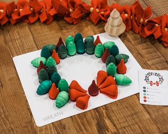 Christmas: Mandala Loose Parts Templates Digital Download