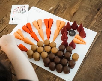Thanksgiving: Mandala Loose Parts Templates Digital Download
