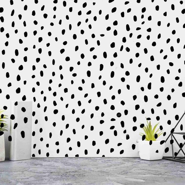 Dalmation spot wall stickers Vinyl Wall Decal Sticker Polka spots Bedroom Nursery