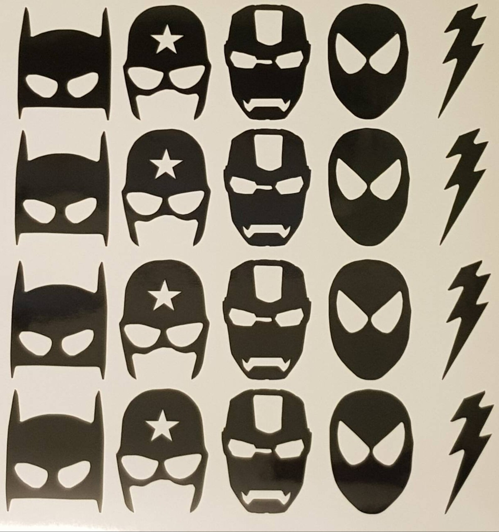 40 Superhero Wall Vinyl Stickers for Kids Boy Bedroom Etsy