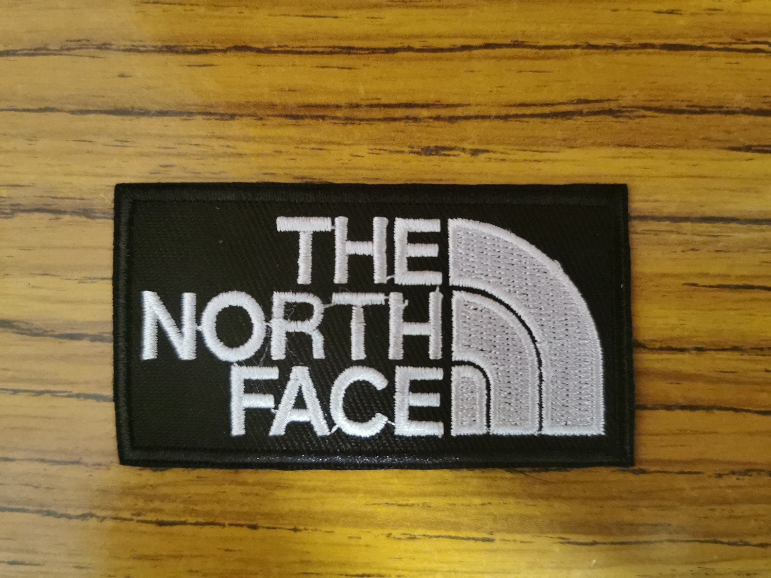 The North Face patch black / Patch Iron on / Sew on 7.6cm x Etsy
