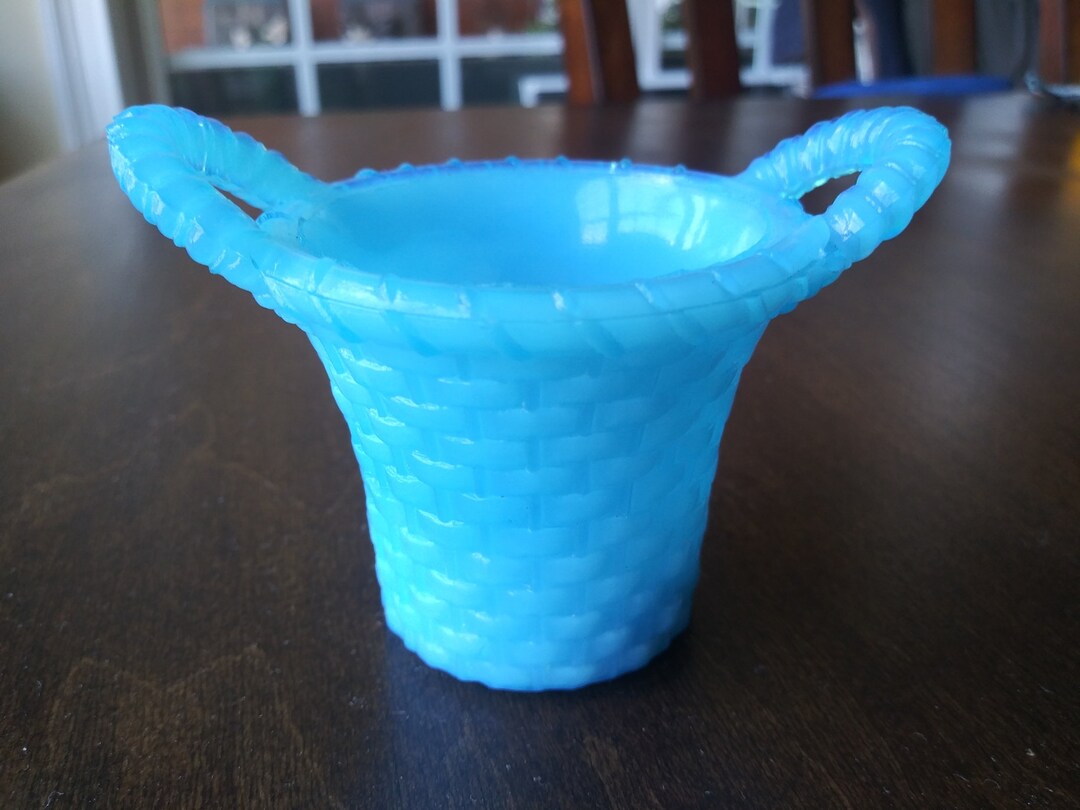 Vintage Boyd Glass Basket Toothpick Holder Etsy