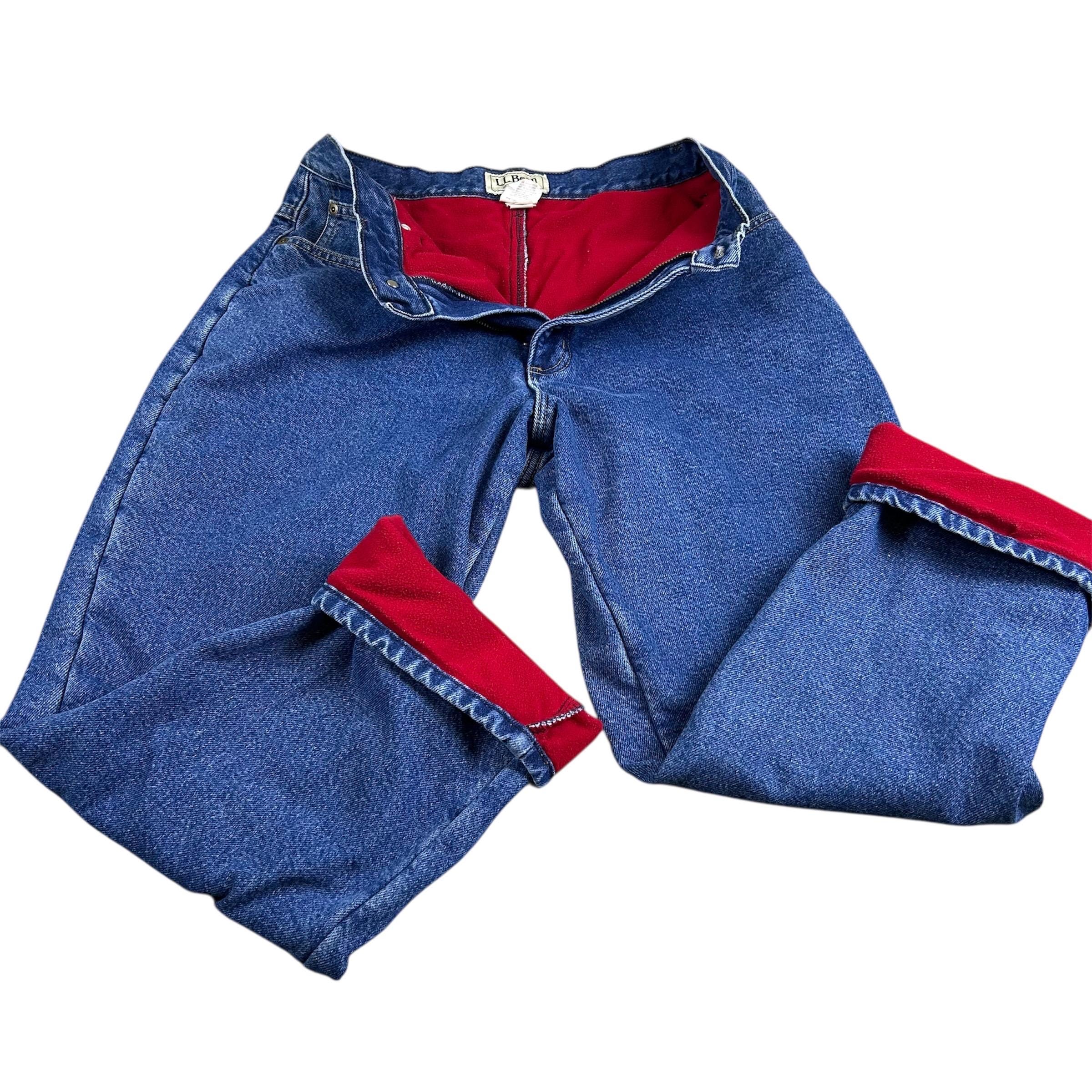 L L Bean Lined Jeans - Main Image