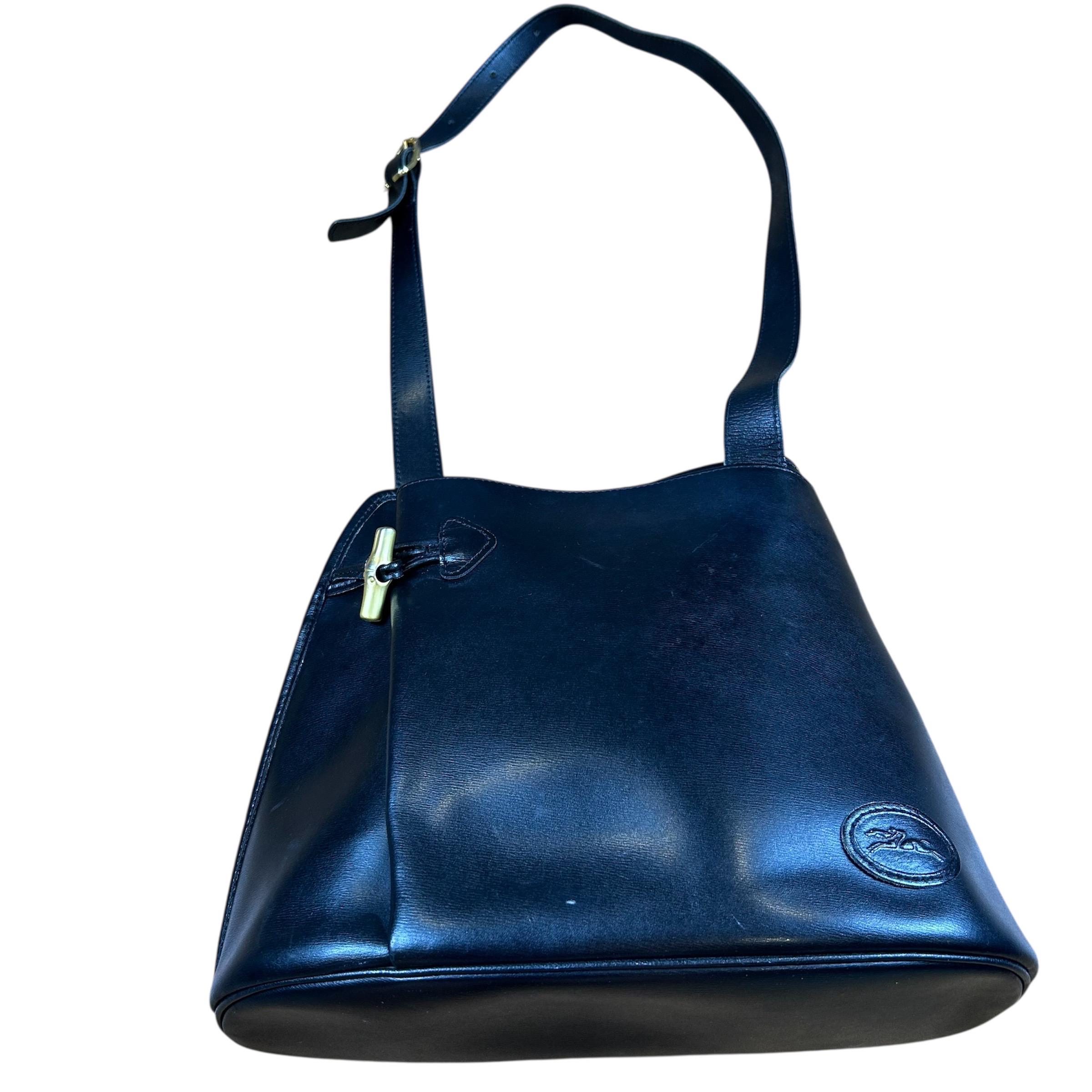 Vintage Longchamp Blue Leather Backpack w/ Silver Hardware LONGCHAMP Backpacks for women - Buy or Sell your Designer  main image 4