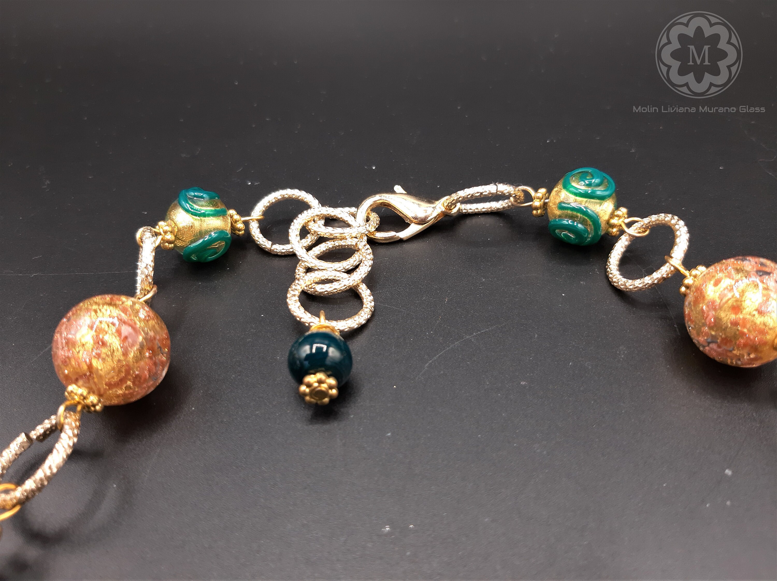 Green Glass Necklace - VETRO ARTISTICO® MURANO N.89 - Gift