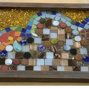 Bench at Park Guell (Tray 13&quot; x 2&quot; x 9&quot;)