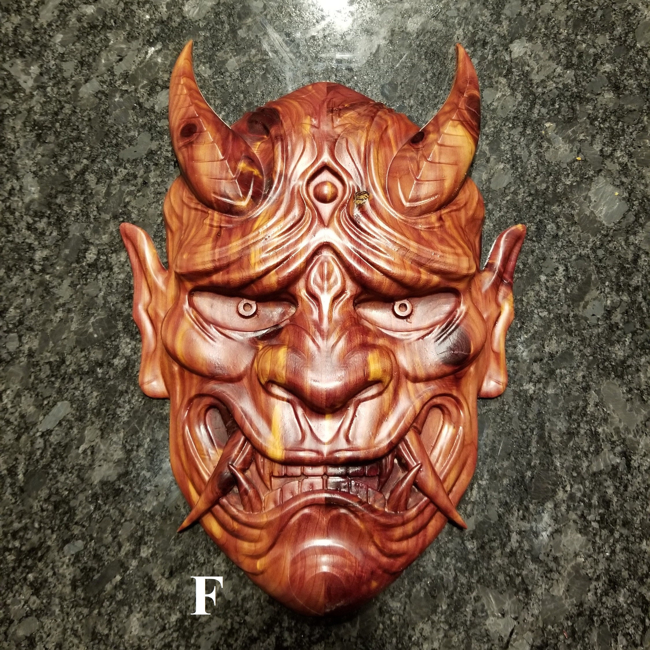 Wood Hannya - Etsy